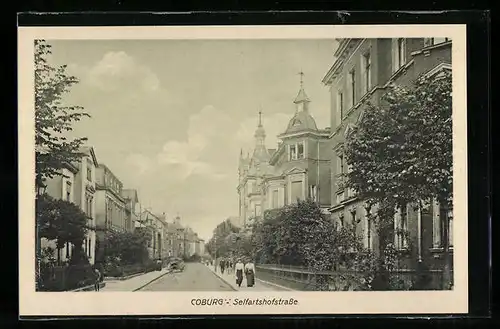 AK Coburg, Stadtvillen in der Seifartshofstrasse