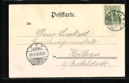 AK Coburg, Blick in die Löwenstrasse