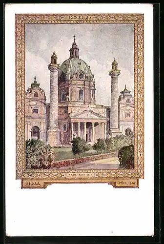 AK Wien, Sängerfest 1928, Karlskirche