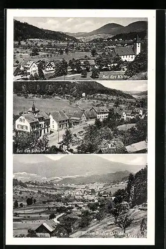 AK Geroldsau, Bei der Kirche, Bei der Schule, Ortspartie