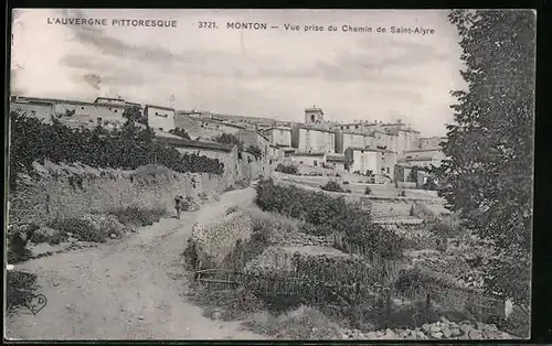 AK Monton, Vue prise du Chemin de Saint-Alyre