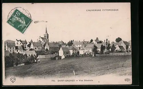 AK Saint-Sauves, Vue Generale