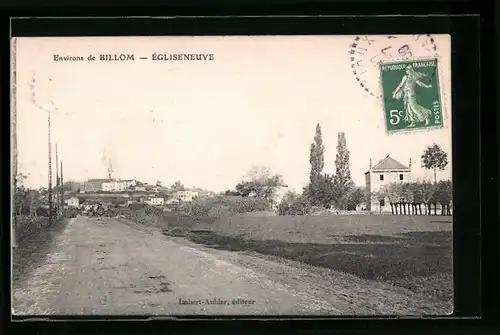 AK Billom-Égliseneuve, Strassenpartie