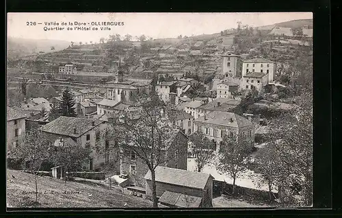 AK Olliergues, Quartier de l`Hotel de Ville