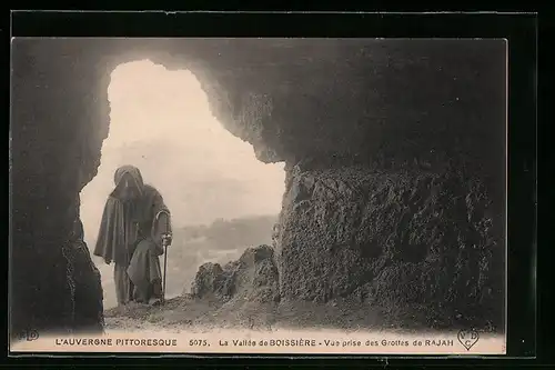AK Boissière, La Vallée de Boissière, Vue prise des Grottes de Rajah