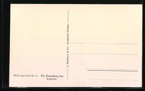 AK Die Erweckung des Lazarus