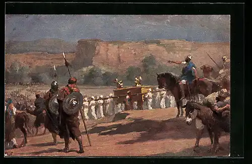 AK Israel zieht mit der Bundeslade durch den Jordan