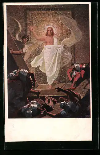Künstler-AK Die Auferstehung Jesu