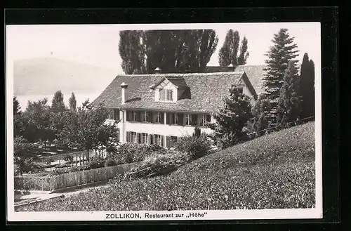 AK Zollikon, Restaurant zur Höhe