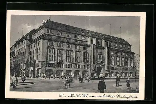 AK Berlin, KaDeWe, Kaufhaus des Westens, Tauentzienstrasse