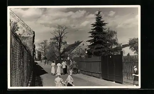 Foto-AK Berlin-Neukölln, Partie in Alt-Rixdorf