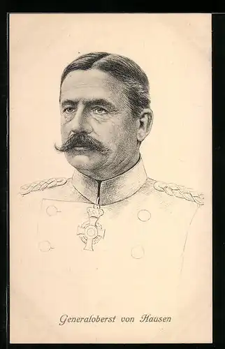 AK Heerführer Generaloberst von Hausen in Uniform