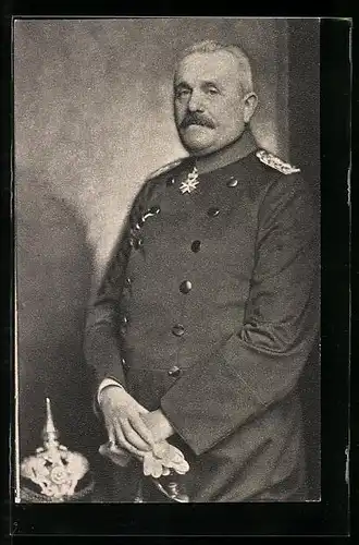 AK Heerführer von Woyrsch in Uniform mit Orden