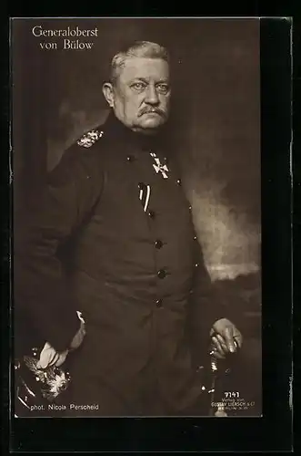 AK Heerführer Generaloberst von Bülow in Uniform