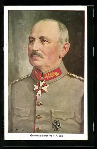 AK Heerführer Generaloberst von Kluck in Uniform mit Orden