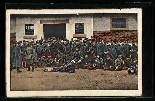 AK Gefangene Franzosen, Kriegsgefangene