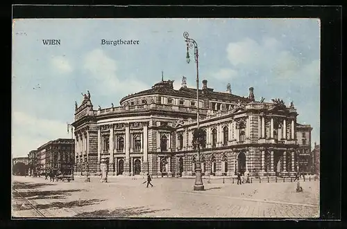 AK Wien, Burgtheater mit Strasse