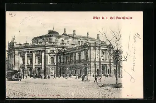 AK Wien, Partie am k. k. Burgtheater