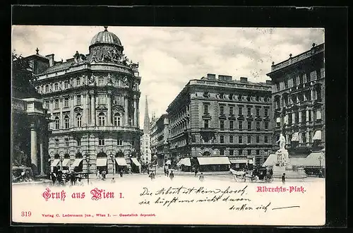 AK Wien, Partie vom Albrechtsplatz