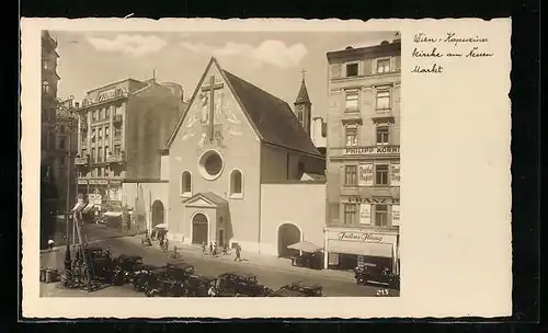 AK Wien, Kapuzinerkirche am Neuen Markt