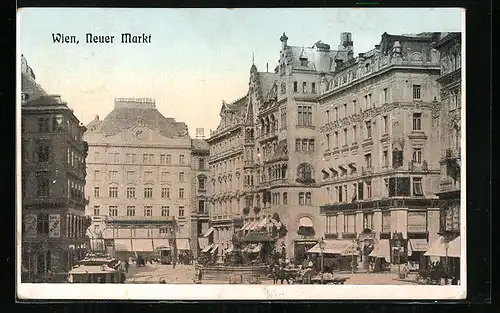 AK Wien, Neuer Markt aus der Vogelschau