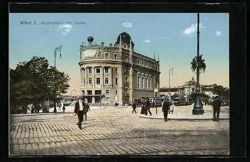 AK Wien, Aspernplatz mit Urania