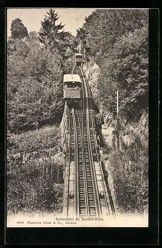 AK Territet-Glion, Funicolaire de Territet-Glion, Bergbahn