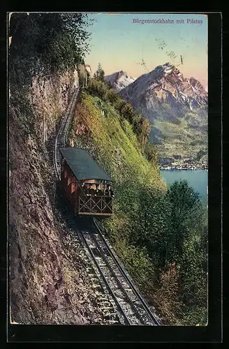 AK Bürgenstockbahn, Bahn mit Pilatus