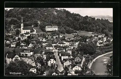 AK Wolhusen, Exerzitienhaus aus der Vogelschau