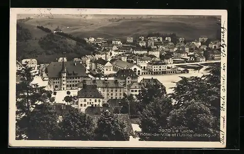 AK Le Locle, L`hotel-de-Ville et l`Usine electrique