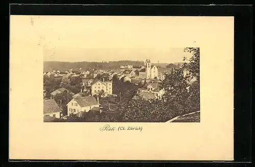 AK Rüti, Totalansicht aus der Vogelschau