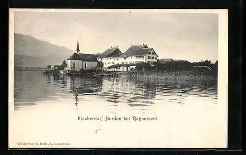 AK Hurden, Gasthof zum Adler am Zürichsee
