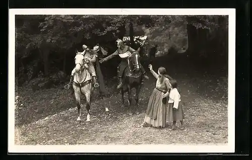 AK Interlaken, Szene aus den Tell-Freilicht-Spielen