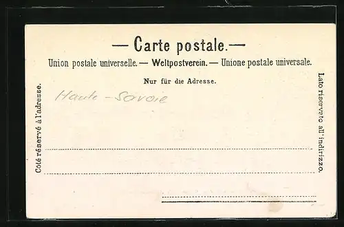 AK Chamonix, Rue Nationale et le Mont-Blanc