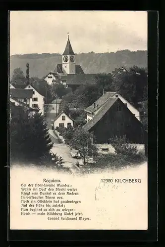 AK Kilchberg, Teilansicht mit Kirche