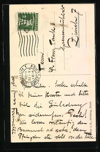 AK Kilchberg, Teilansicht mit Kirche