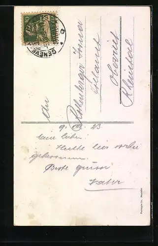 AK Genève, Statue du Général Dufour