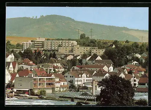 AK Waiblingen, Ortspartie mit Feierabend- u. Caritasheim