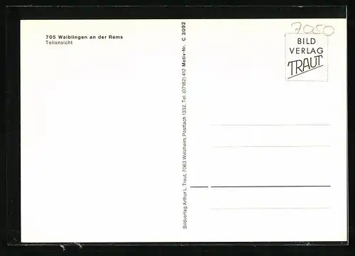 AK Waiblingen a. d. Rems, Teilansicht, Strassenpartie