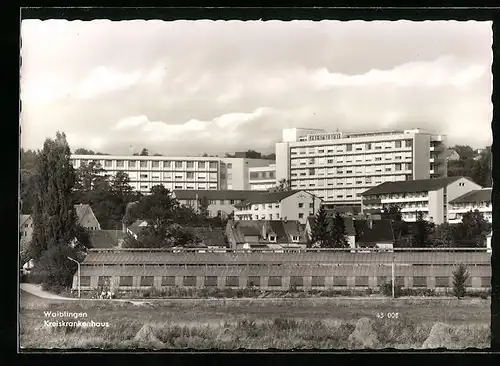 AK Waiblingen, Blick zum Kreiskrankenhaus