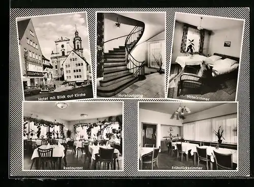 AK Neckarsulm, Hotel Neckarsulmer Hof J. Lentz, Marktstrasse 35