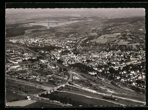 AK Neckarsulm, Ortsansicht mit Umgebung