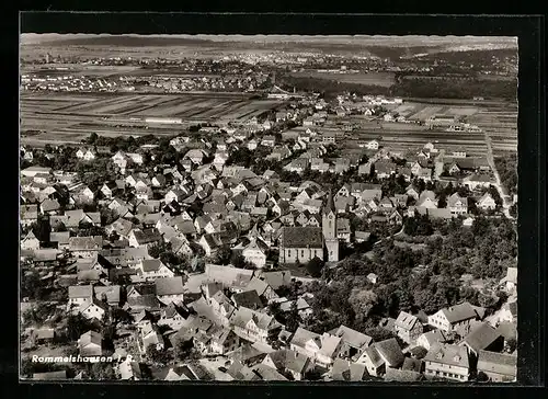 AK Rommelshausen i. R., Totalansicht aus der Vogelschau