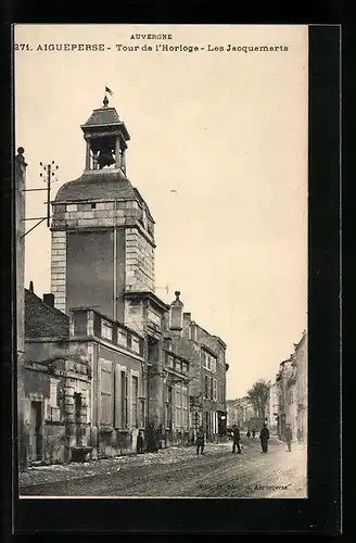 AK Aigueperse, Tour de l`Horloge, Les Jacquemarts