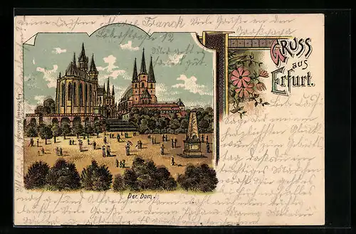 Lithographie Erfurt, Der Dom