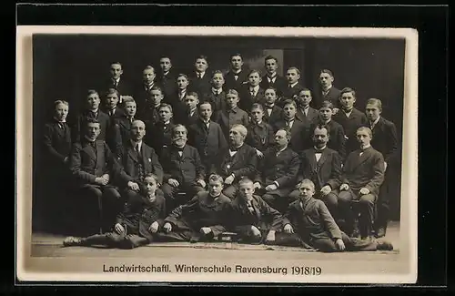 AK Ravensburg, Landwirtschaftliche Winterschule, Jahrgang 1918 /19