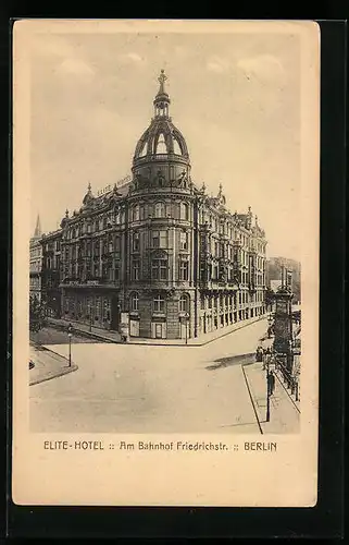 AK Berlin, Elite-Hotel am Reichstagsufer Ecke Neustädtische Kirchstrasse