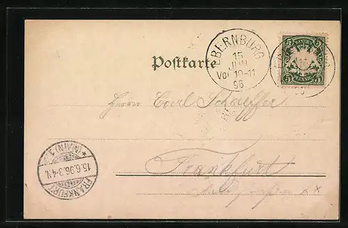 Lithographie Ebernburg, Totalansicht mit Rheingrafenstein