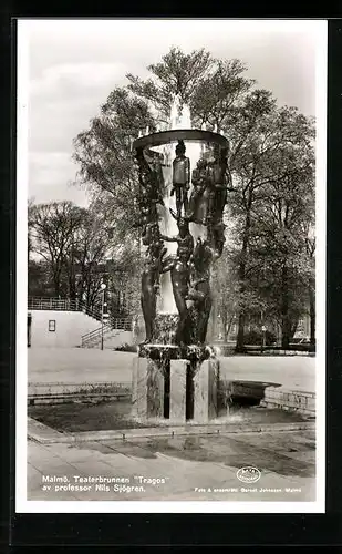 AK Malmö, Teaterbrunnen Tragos av professor Nils Sjögren