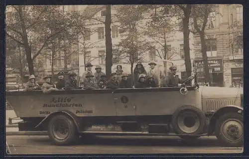 Foto-AK Berlin, Elite Rundfahrten, Autobus